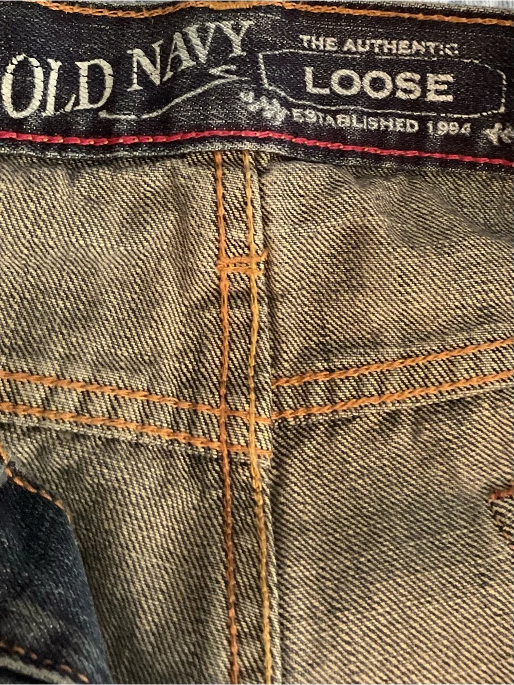 Old Navy Loose Fit Jeans Men’s 36x36 Dark Wash 100% Cotton Denim Pants